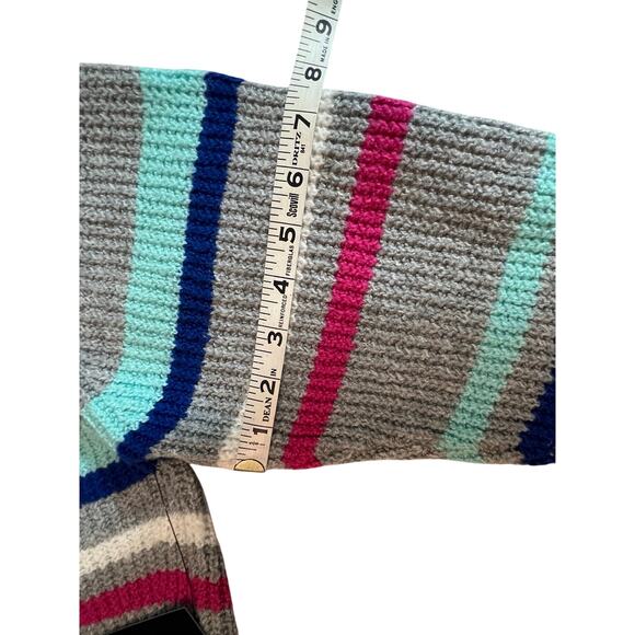 NWT A.N.A. Womens Gray Multicolor Striped V-Neck Pullover Sweater L MSRP $44 - Picture 15 of 16